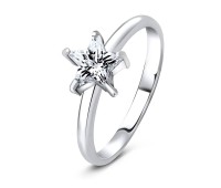 Star CZ Silver Ring SCR-8-04